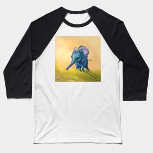 Little blue elephant Baseball T-Shirt